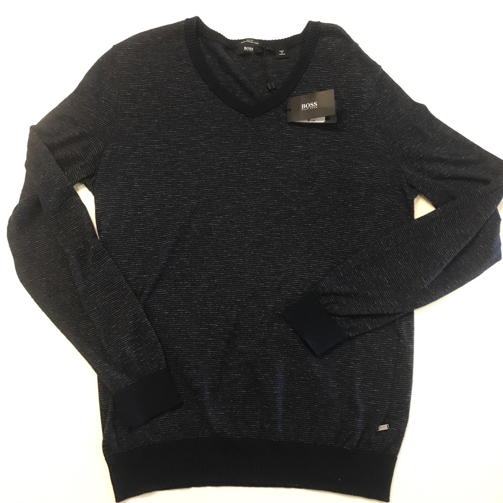 Hugo Boss Navy Sweater — New with Tag ($165)
